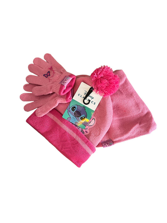 Set de Invierno Stitch: Gorro, Bufanda y Guantes para Niñas